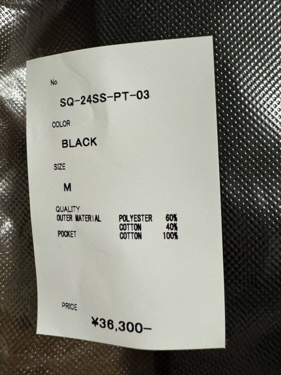  новый товар sequel брюки из твила черный модель XF размер M SQ-24SS-PT-03