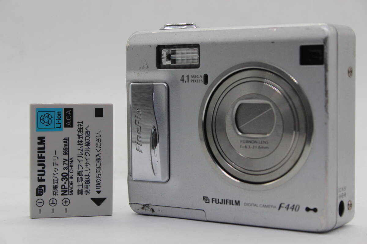 【返品保証】 フジフィルム Fujifilm Finepix F440 バッテリー付き コンパクトデジタルカメラ v879_画像1