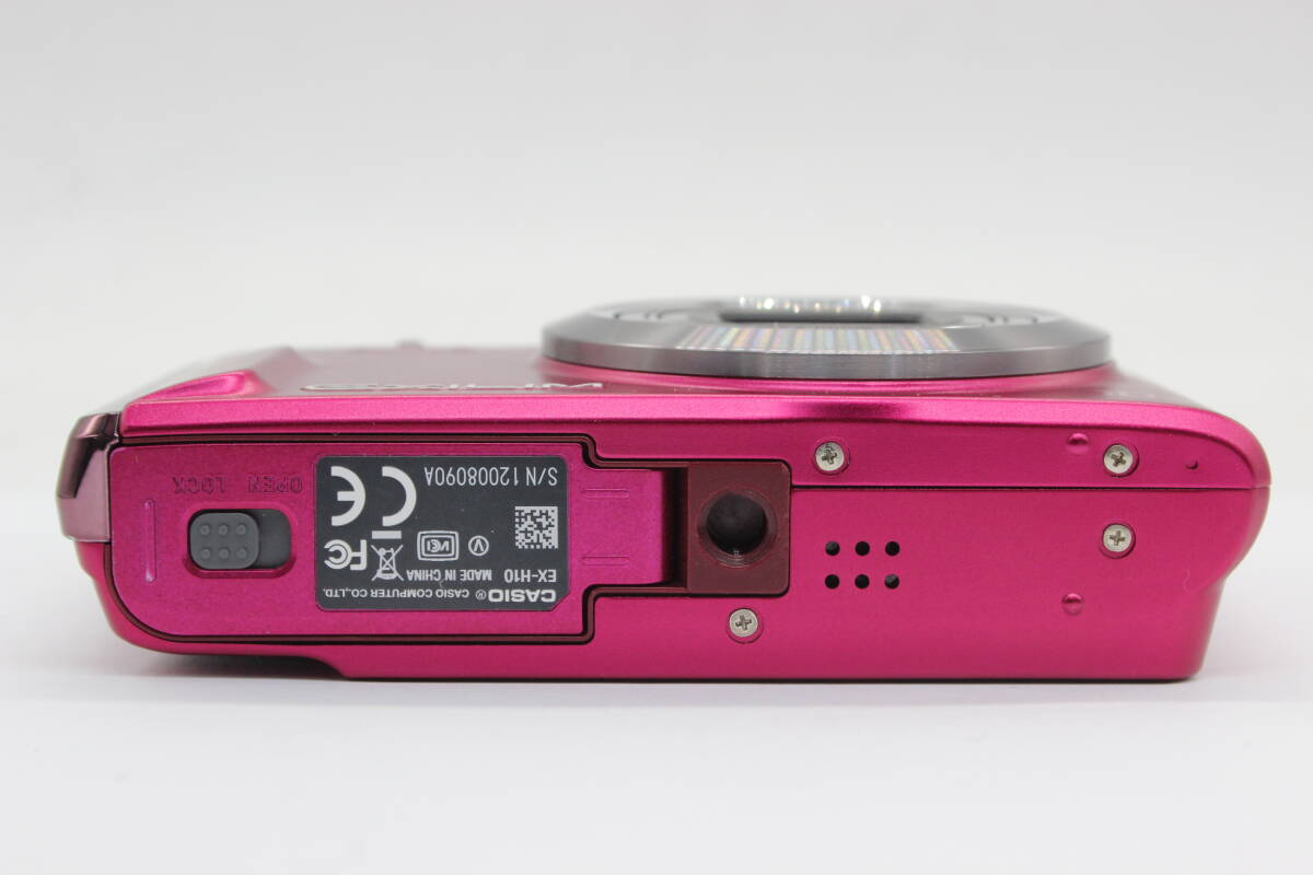 【美品 返品保証】 【元箱付き】カシオ Casio Exilim EX-H10 ピンク 10x バッテリー チャージャー付き コンパクトデジタルカメラ v904_画像7