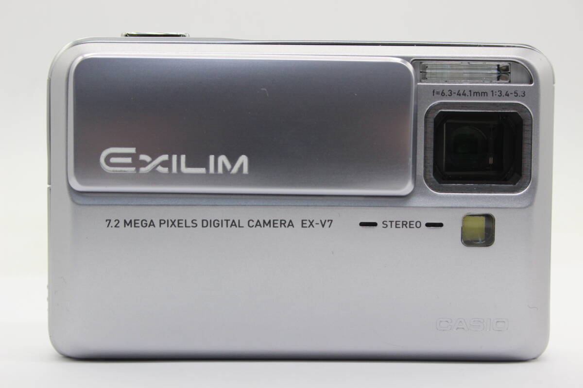 【美品 返品保証】 【元箱付き】カシオ Casio Exilim EX-V7 7x バッテリー チャージャー付き コンパクトデジタルカメラ v911_画像2
