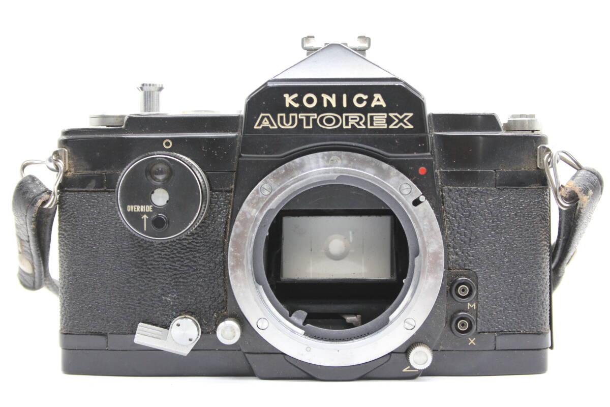 【訳あり品】 コニカ Konica Autorex ブラック Hexanon 52mm F1.8 ケース付き ボディレンズセット v1149_画像2