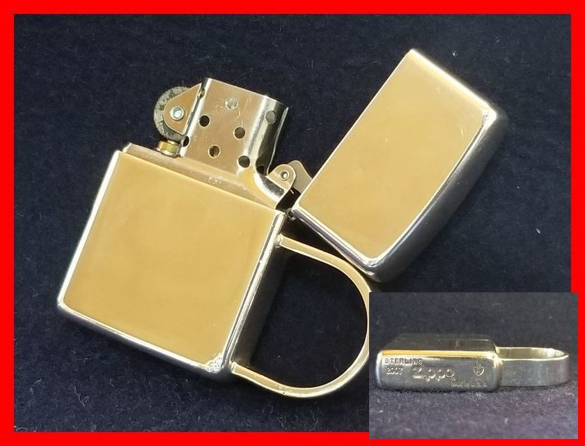 2007年製 スターリングアーマー カスタム SV925 銀製 ZIPPO ジッポー