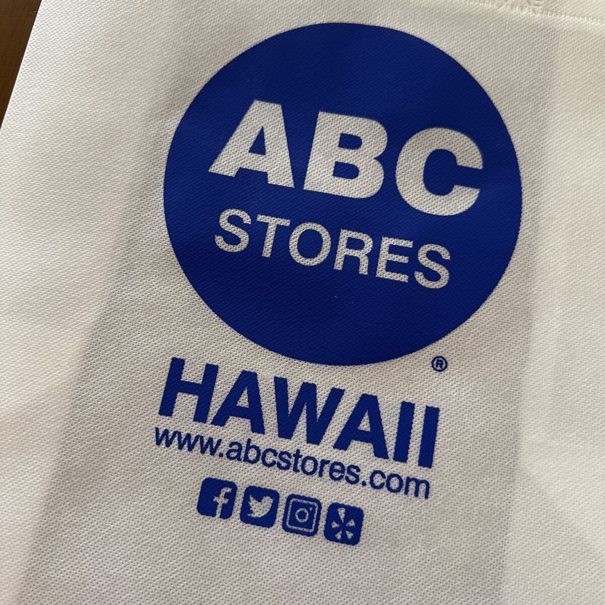 HAWAII ABC STORES エコバッグ 小サイズ 1枚 ABCストア オリジナル ショッパー トートバッグ ショッピングバッグ 限定 オシャレ 新品未使用_画像3