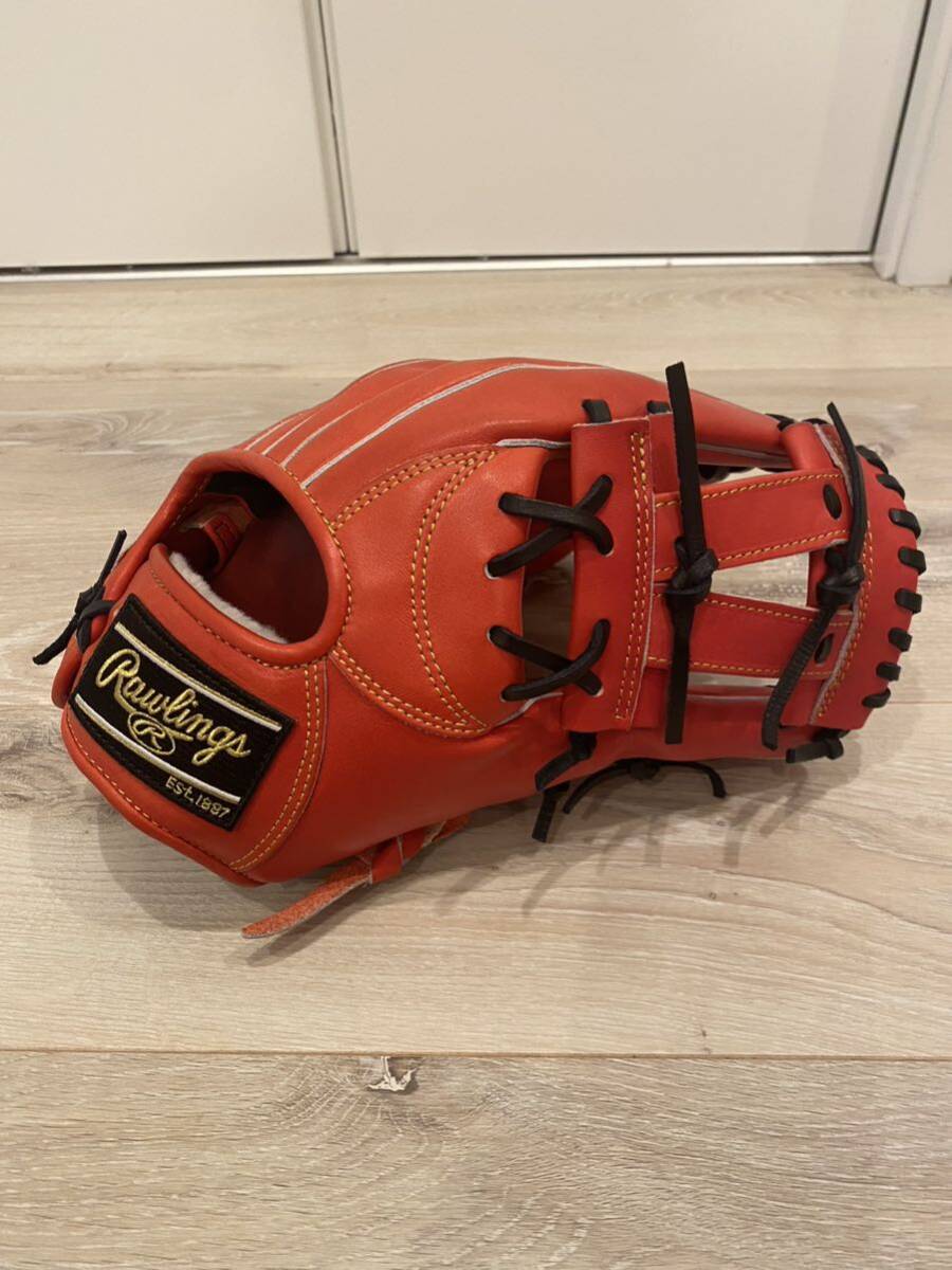 ローリングスRawlings硬式グローブPRO PREFERRED3塁手用岡本和真NP6宗佑磨モデル湯もみ型付け済プロプリファード小指2本入れグラブ即戦力_画像3