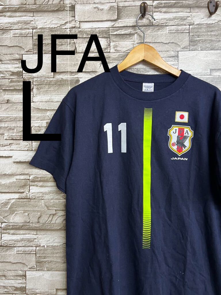 日本代表 Tシャツ サッカー カズ 11番 L_画像1
