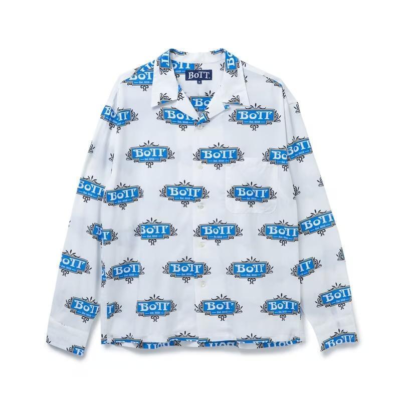 ★即完希少★BOTT Luxe Logo Rayon Shirt レーヨンシャツ