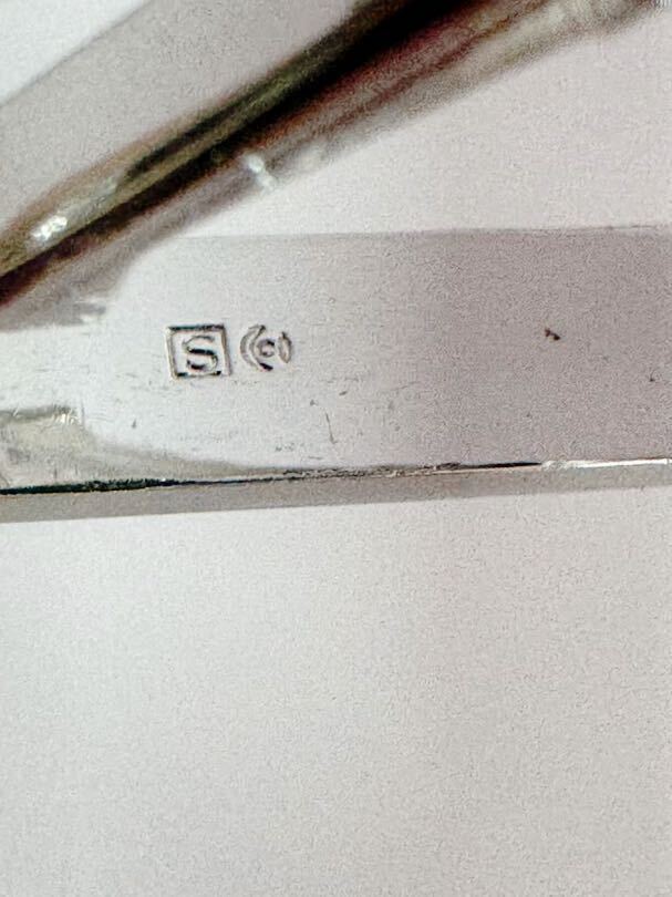田崎真珠 TASAKI 真珠 マベパール ネクタイピン カフス SVパール silver 刻印あり 総重量18g程度の画像4