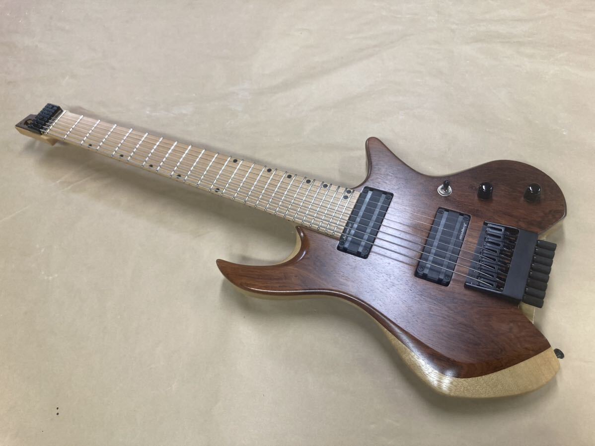 No brand 8弦 ヘッドレスギター + Ibanez ８弦ギター エレキギター Strandberg LACE pickup IBANEZ Headless ヘッドレス 現状品の画像2