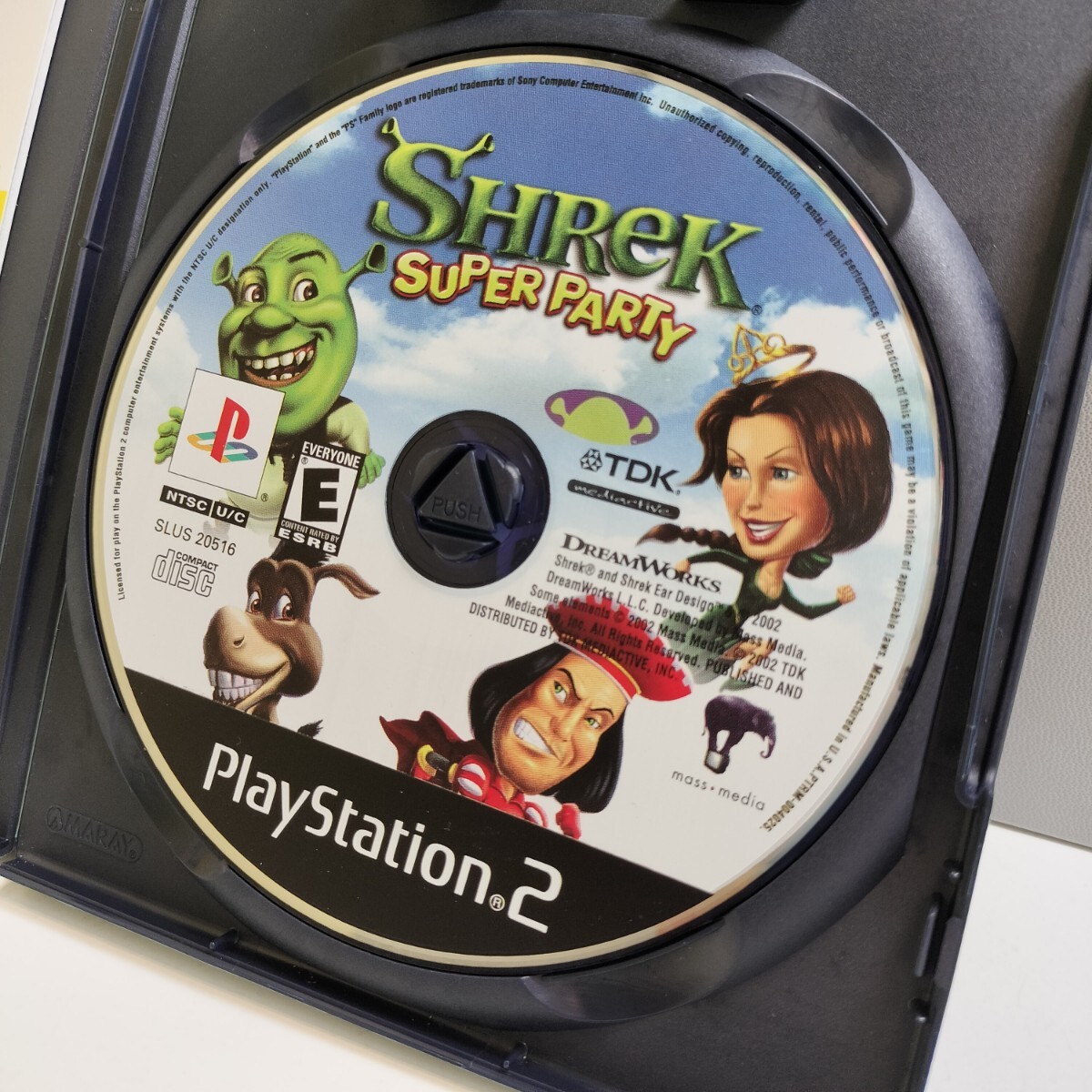 PS2 PlayStation2 海外版 北米版 プレイステーション2 PS2 ソフト プレステ2 SHREK SUPER PARTY シュレック TDK_画像7