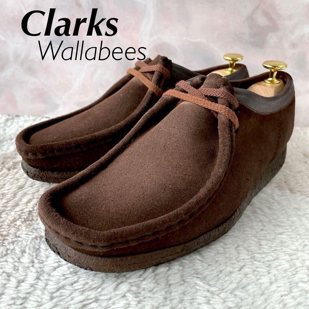 Clarks Wallabees クラークス ワラビー スエード ブーツ size表記6.5 25cm相当 ブラウンの画像1