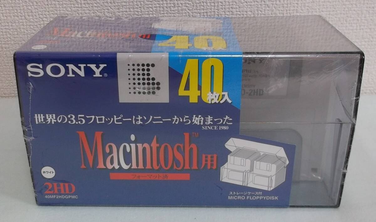 ^ 3.5 -inch 2HD floppy disk (40 sheets entering ) Machintosh for format settled [40MF2HDGPMC]SONY unopened storage goods V