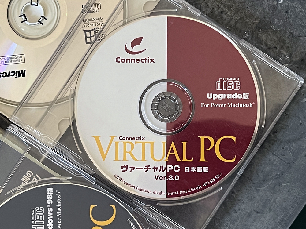 Microsoft Virtual PC v2.1 ＋ 3.0 for Power Macintosh with Windows ヴァーチャルPC（ Power Macintoshで Windows98が起動 ）_画像3