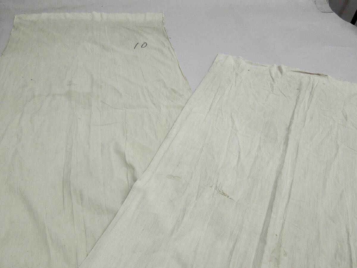 木綿織物 古布 古裂 No225   襤褸 細長い袋物33センチ長さ300センチ 白色の袋９枚 アンテーク  リメイク パッチワークの画像8
