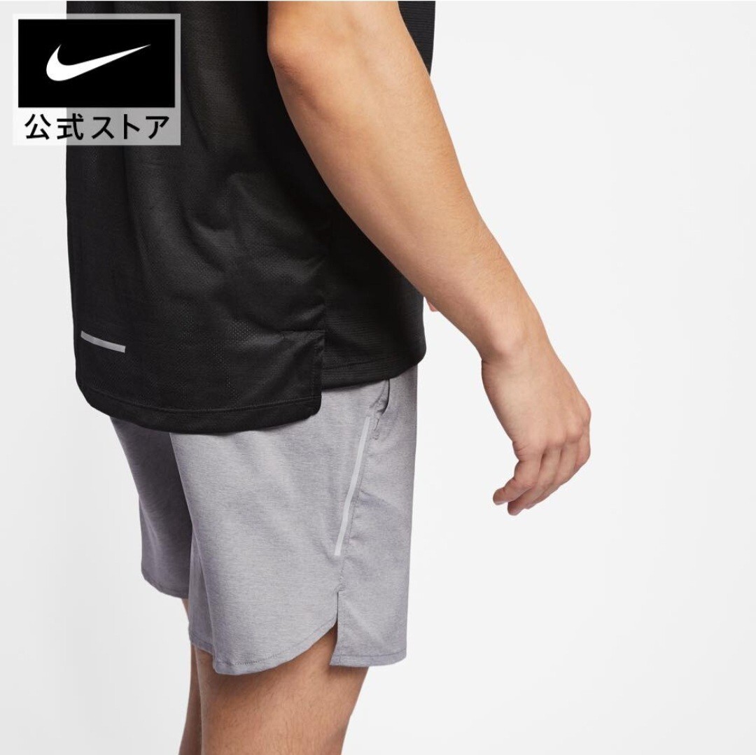 ナイキ NIKE DRI-FIT ランニングシャツ マイラー タンクトップ ノースリーブ メンズ ブラック Mサイズ_画像4