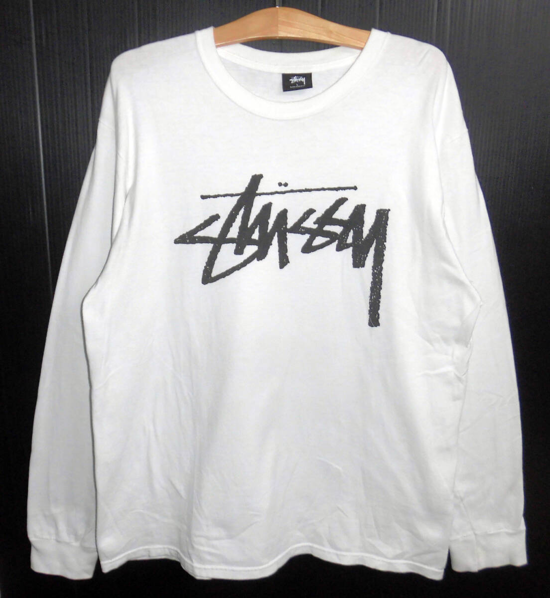  beautiful goods STUSSY Stussy Sean font Logo long sleeve T-shirt long sleeve L