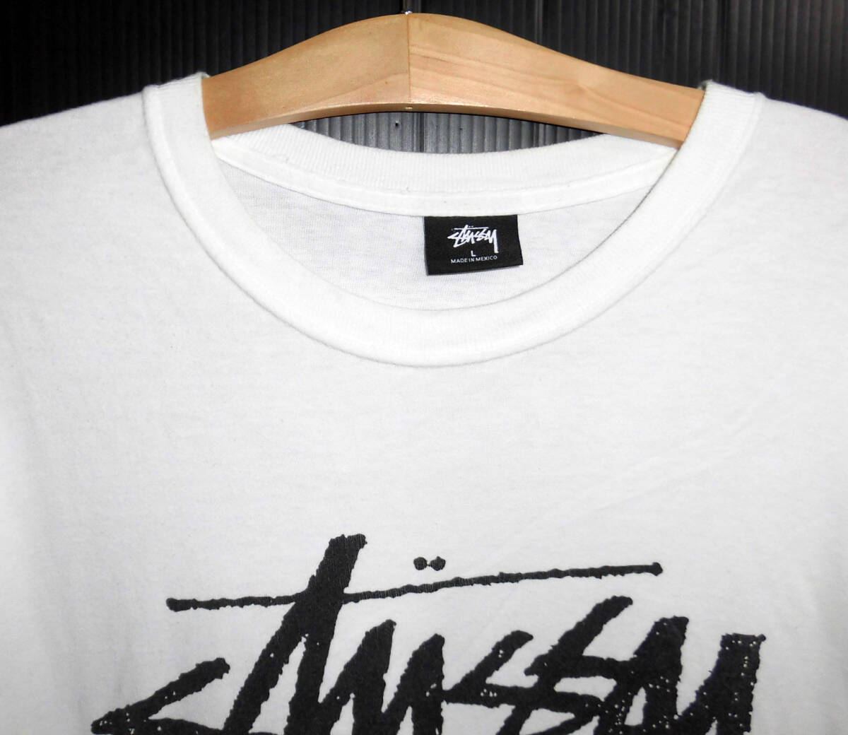  beautiful goods STUSSY Stussy Sean font Logo long sleeve T-shirt long sleeve L