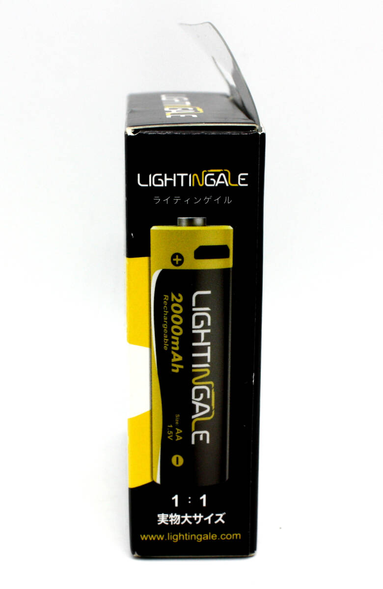 新品 LIGHTINGALE ライティンゲイル LTG0004 1.5V 2000mAh 単三型リチウムイオン充電池 2本組 マイクロUSB 充電式 単3