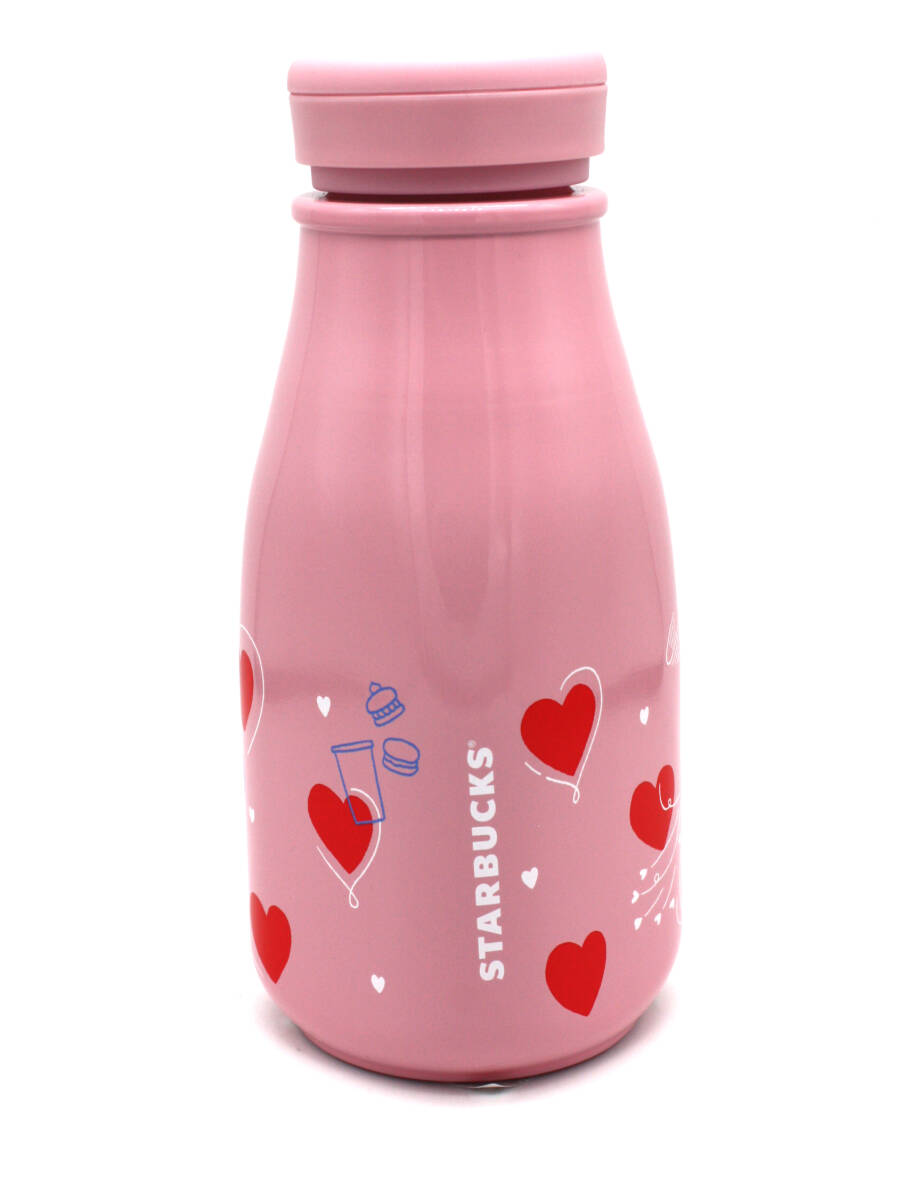 未使用品 STARBUCKS スターバックス スタバ バレンタイン 2022 ステンレスミニボトル 237ml_画像1