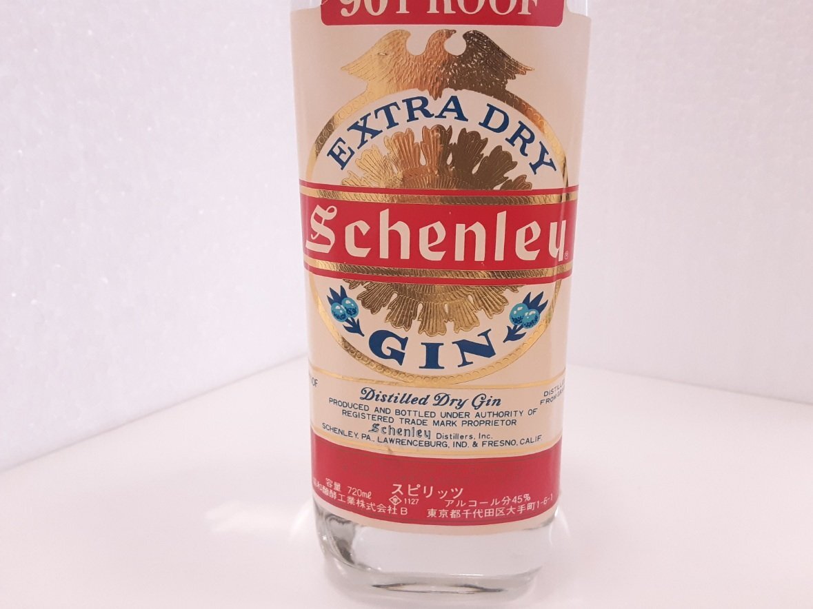 ★【古酒】Schenley エキストラ ドライ ジン EXTRA DRY GIN 720ml/45%【未開封】｛sk2371｝_画像3