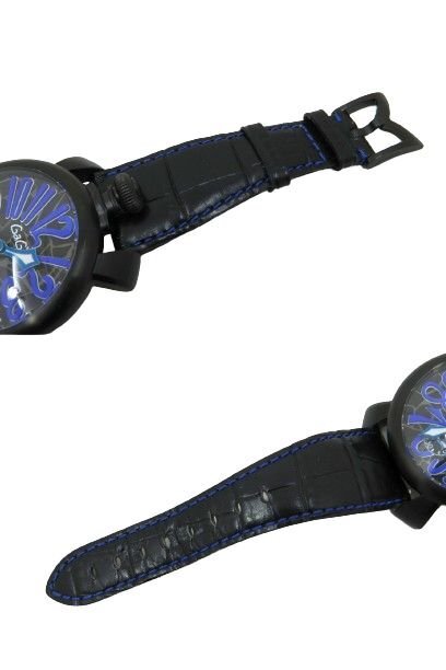 ガガミラノ マヌアーレ48 手巻き/自動巻き 腕時計 GaGa MILANO 箱付き 中古品[C159U164]_画像2