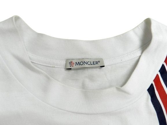 モンクレール Tシャツ SS T-SHIRT サイズXXL ホワイト 半袖 H10918C000078390T MONCLER 中古品[C126U175]_画像5