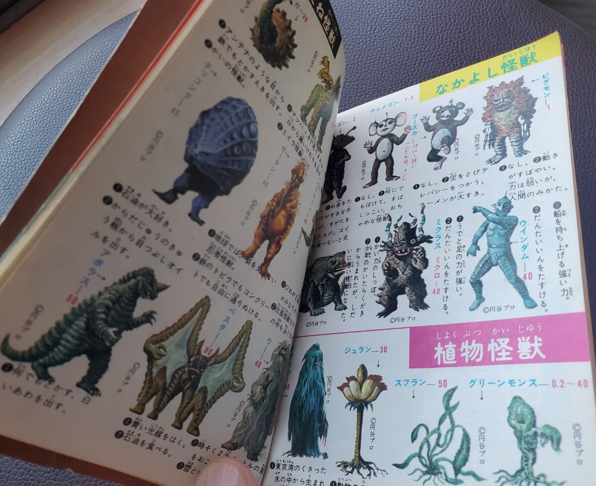 昭和レトロ　怪獣と恐竜の図鑑　付録　小学3年生　当時物　ウルトラマン　_画像9
