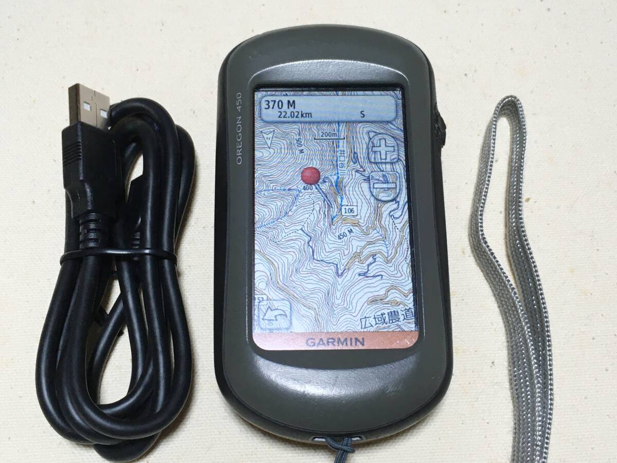 GARMIN Oregon 450 Japanese . Japanese map 2023.10 nationwide version Touch screen 3 axis electron compass direction atmospheric pressure high-quality handy GPSo Lego n. mountain trekking 