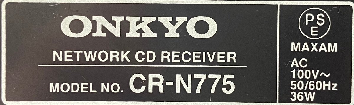 △1195　ジャンク品　オーディオ機器　ネットワークCDレシーバー　ONKYO CR-N775　オンキョー_画像8