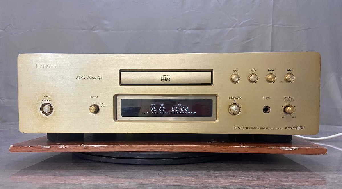 ^1209 present condition goods audio equipment CD player DENON DCD-S10ⅱ Denon remote control attaching 