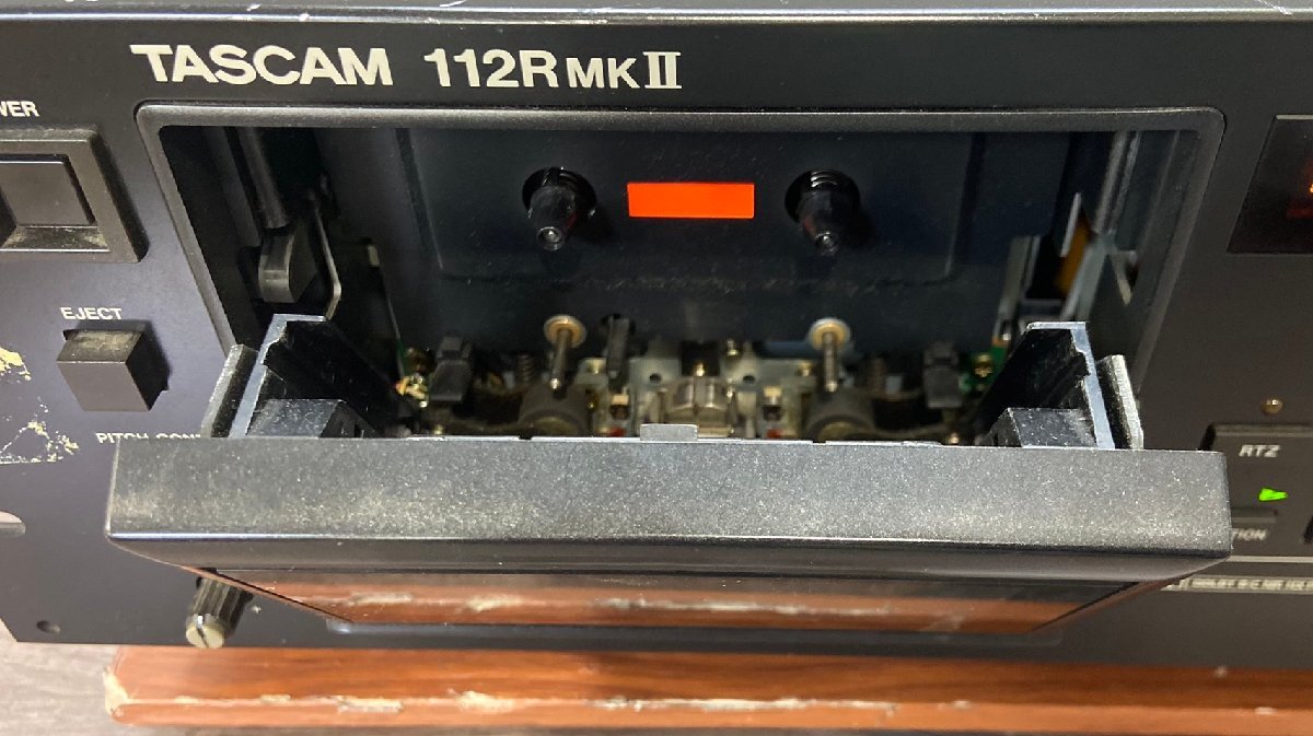 △1115① ジャンク品 オーディオ機器 カセットデッキ TASCAM 112R MKII タスカムの画像6