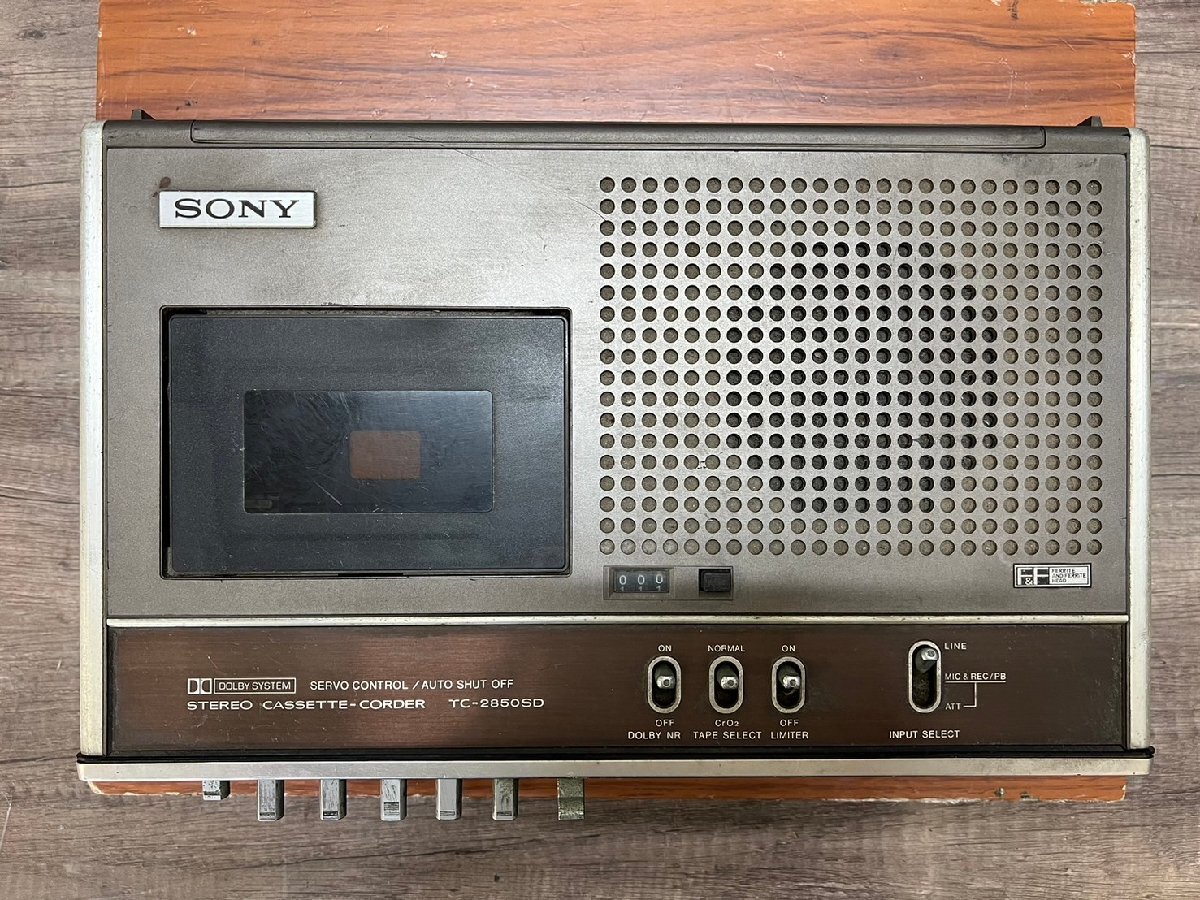 △1031 ジャンク品 オーディオ機器 カセットデッキ SONY TC-2850SD ソニーの画像4