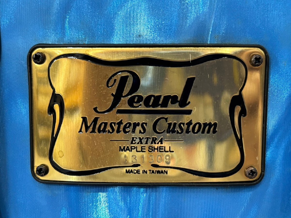 △1140 中古品 楽器 スネアドラム Pearl Masters Custom EXTRA パール ソフトケース付きの画像7