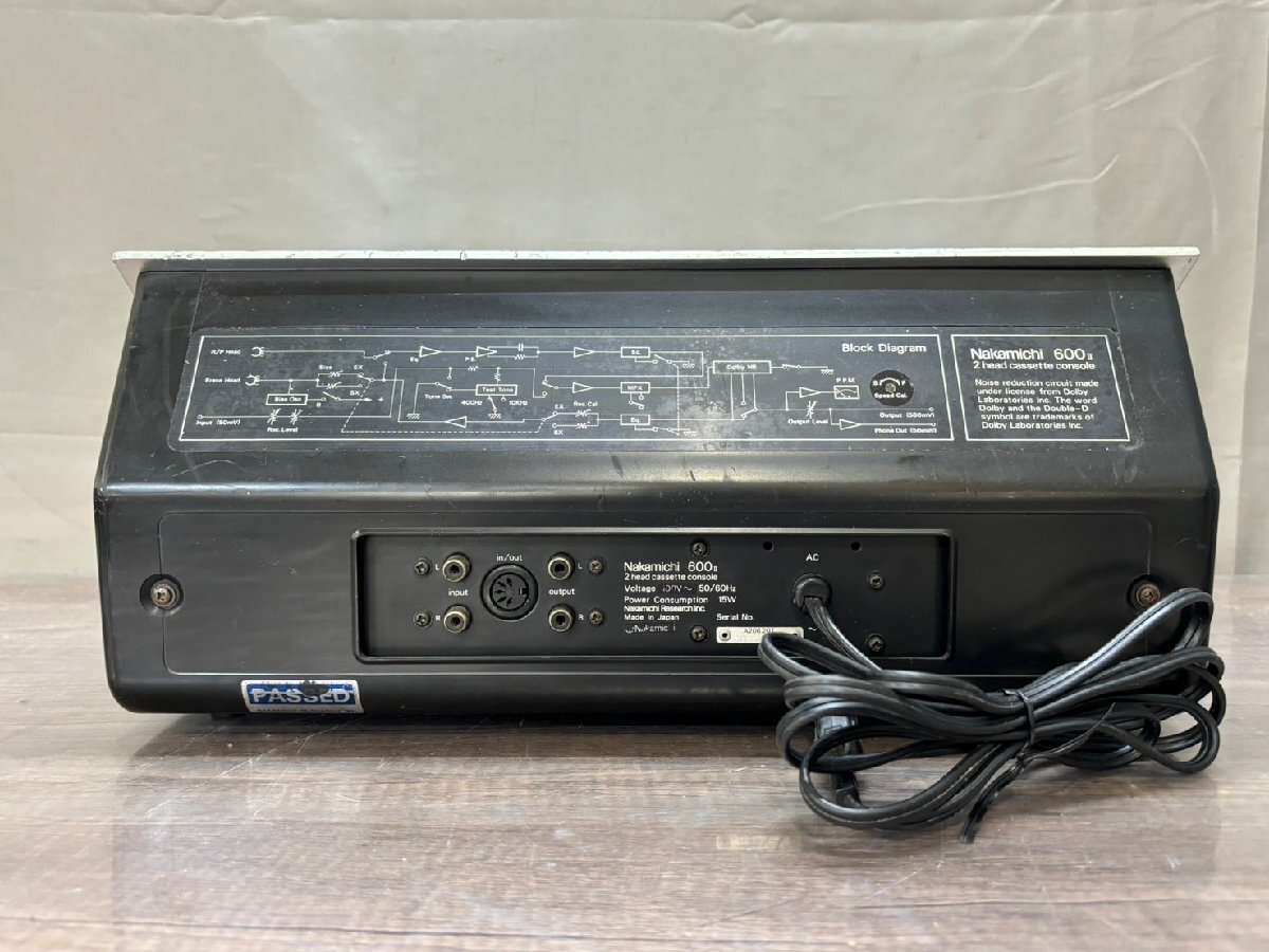 ^1134 junk audio equipment cassette deck Nakamichi 600ⅱ Nakamichi 