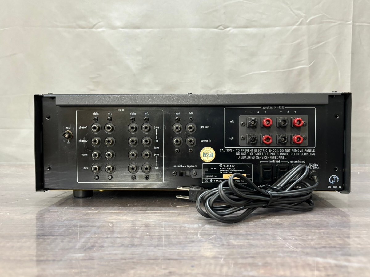 ^1167 junk audio equipment pre-main amplifier TRIO KA-7300 Trio 