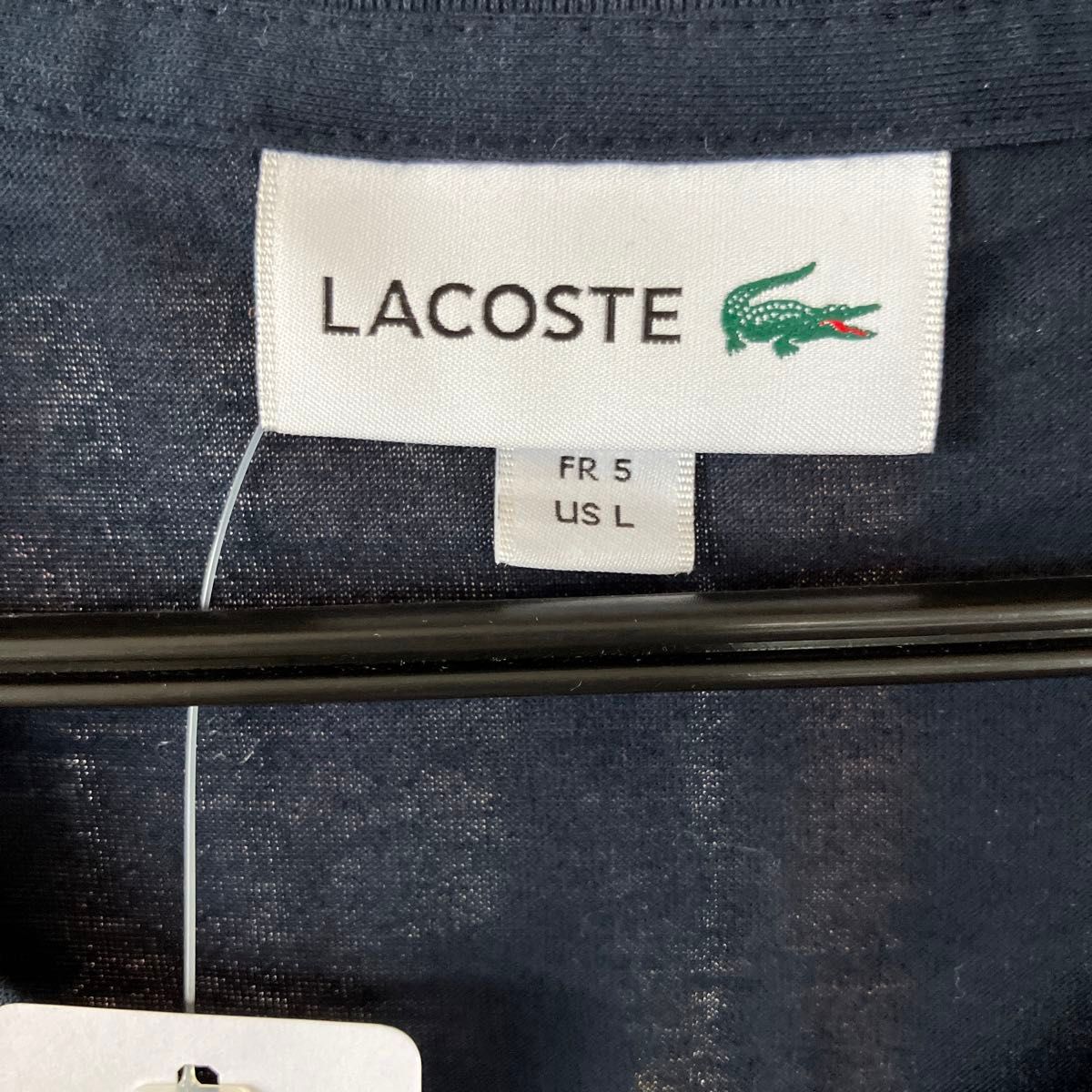 タグ付き　LACOSTE ラコステ　ＶネックTシャツL size未使用