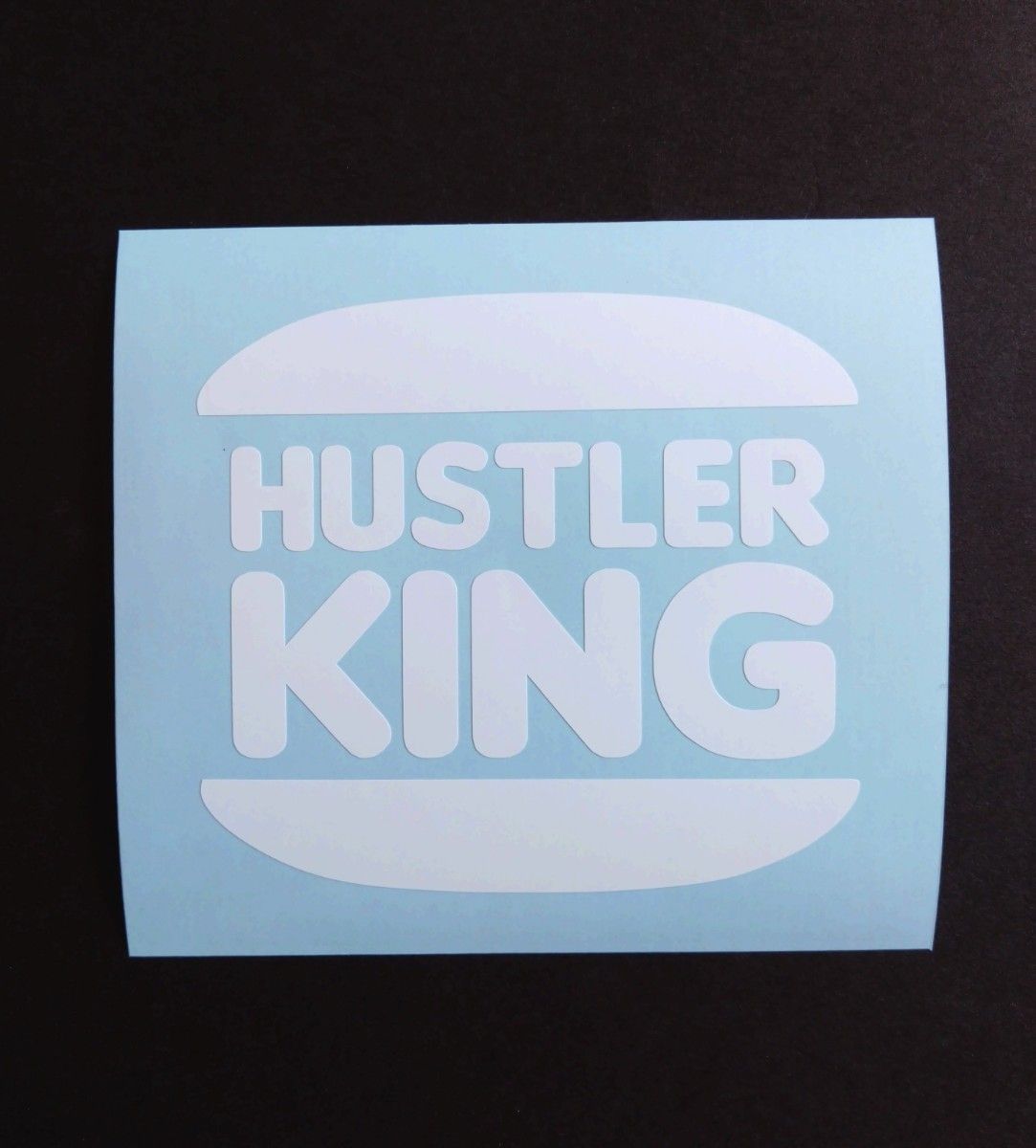 HUSTLER KING ハスラー カッティングステッカー白