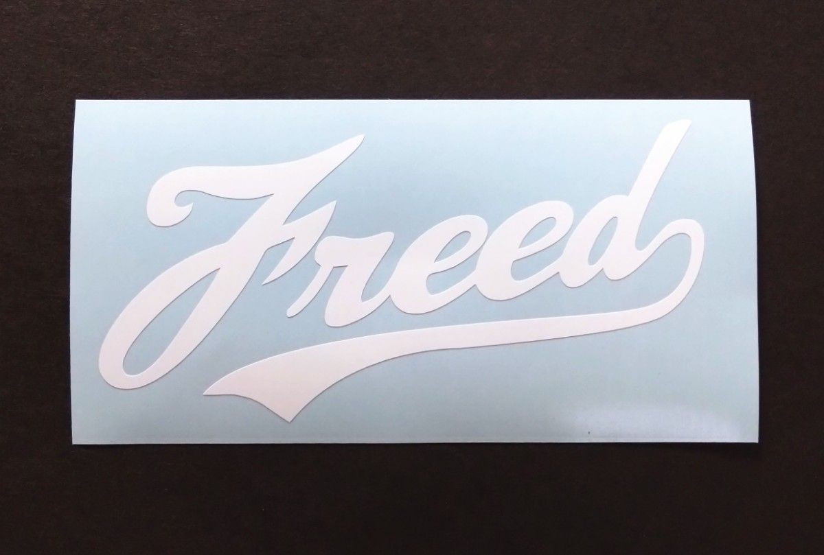 FREED ホンダフリード リボンロゴ カッティングステッカー白