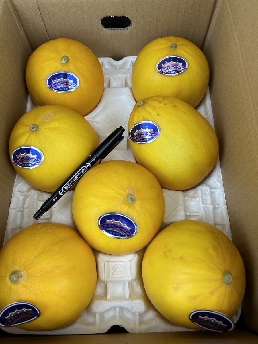  postage included reference sugar times 15 times Kumamoto production yellow King melon M 7 sphere 5/19 shipping expectation home use box included 4.8 kilo 