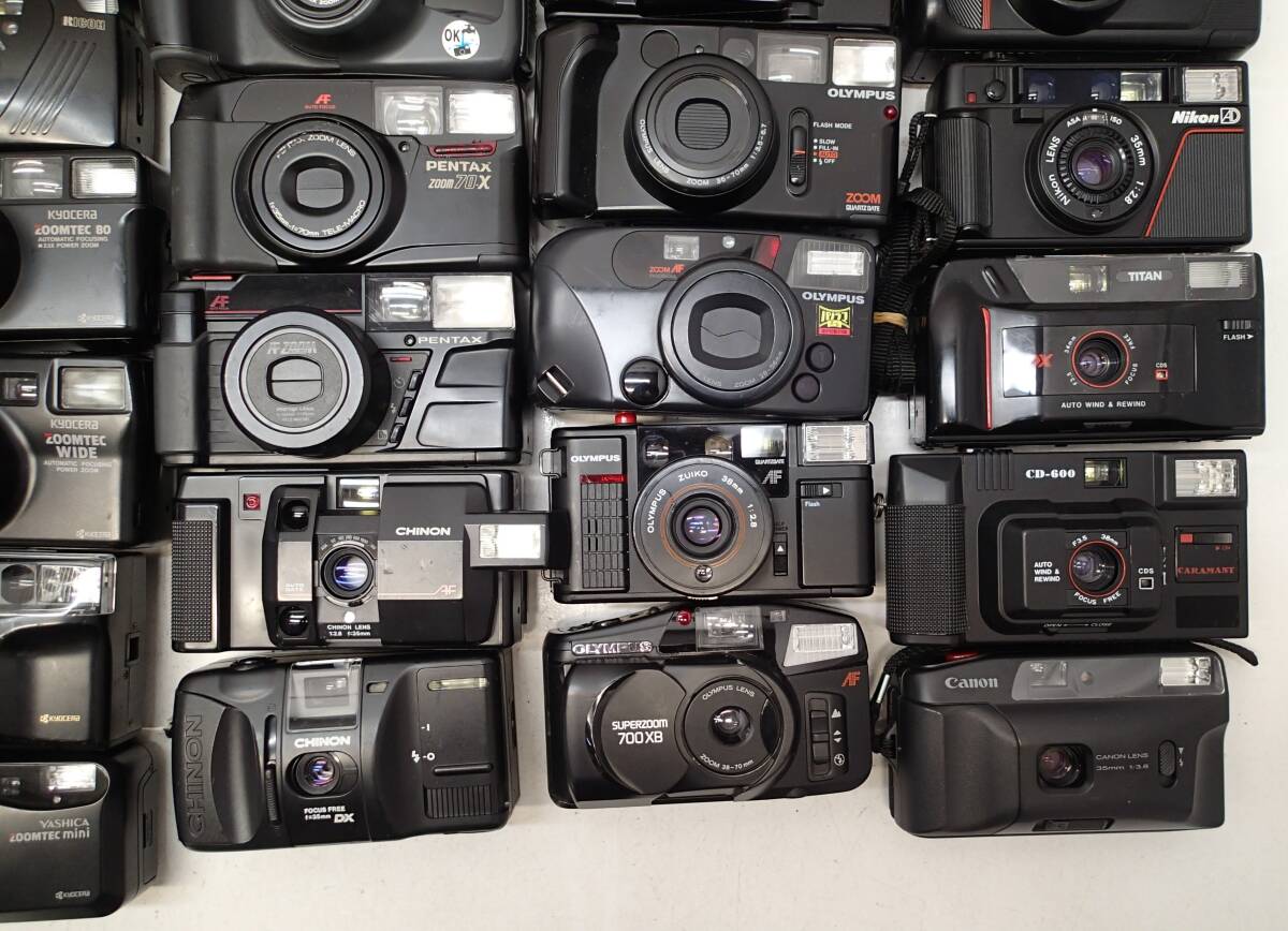 M301E 大量５０個 ポケットカメラ FUJI HD-R CARDIA OLYMPUS 700XB RICOH FF-9D CHINON Konica YASHICA NIKON L35AW CARAMANT 等 ジャンクの画像5