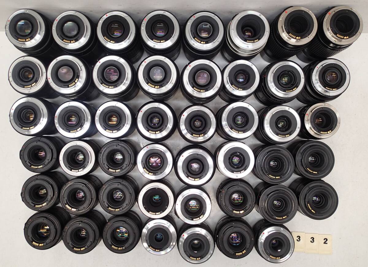 M332E 大量 ４７個 キャノン マウント AF レンズ SIGMA TAMRON Tokina ASPHERICAL LD XR MACRO SUPER AT-X UC-Ⅱ 70-300mm 等 ジャンク_画像9