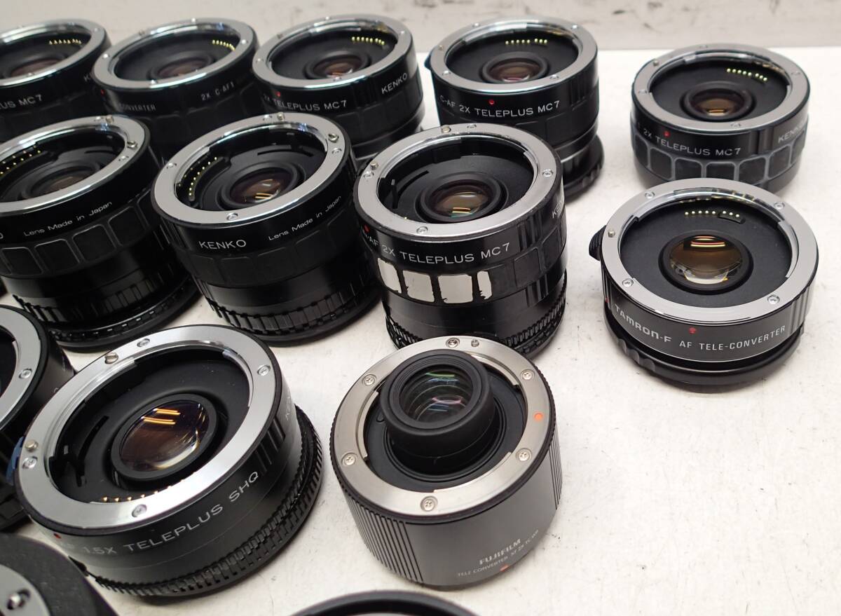 M331D 大量８５個 AF MF Canon Nikon Kenko Olympus PENTAX KIRON レンズ チューブ コンバーター テレコン エクステ テレプラなど ジャンク_画像3
