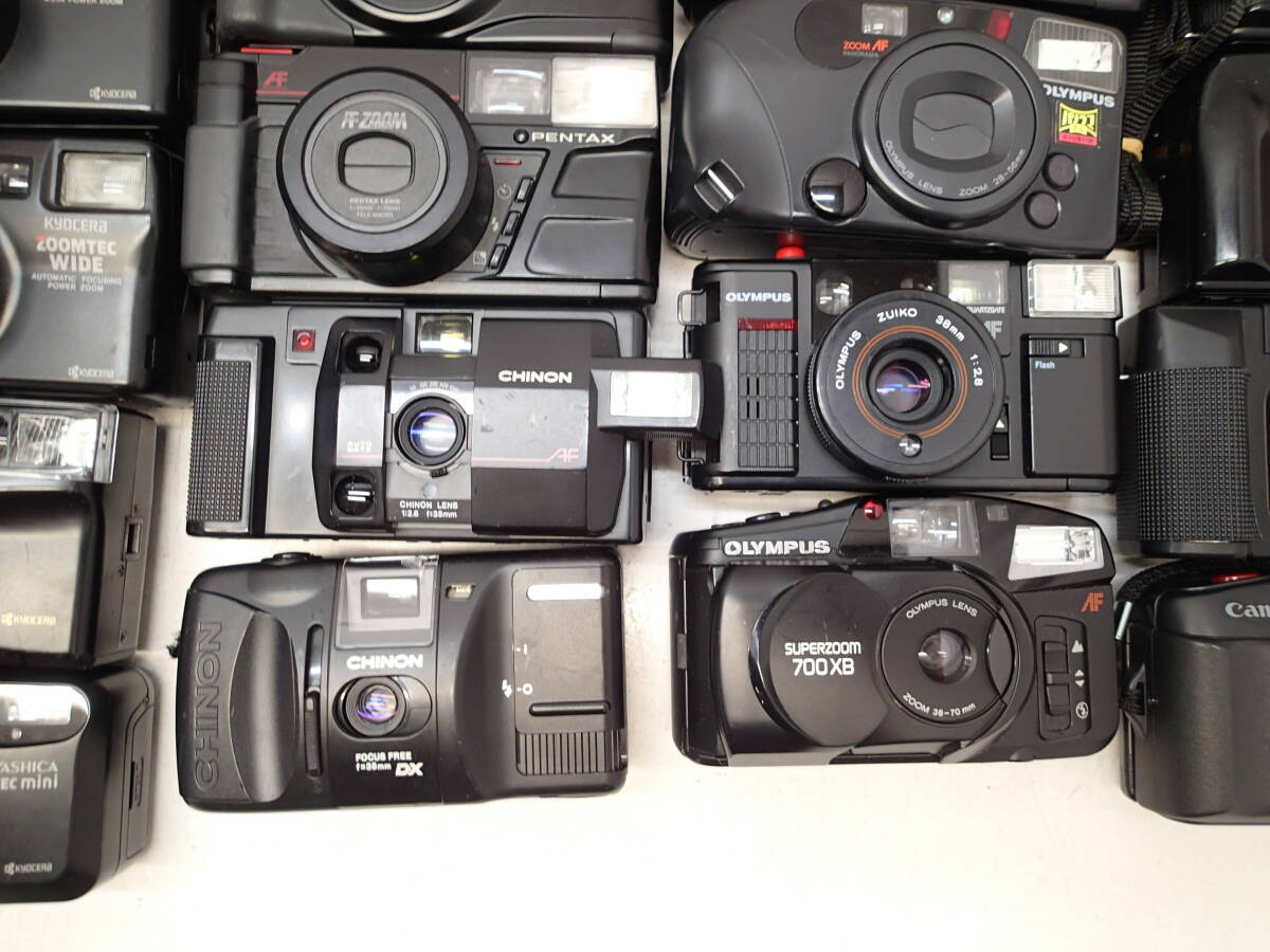 M301E 大量５０個 ポケットカメラ FUJI HD-R CARDIA OLYMPUS 700XB RICOH FF-9D CHINON Konica YASHICA NIKON L35AW CARAMANT 等 ジャンクの画像7