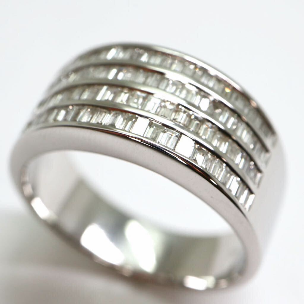 JEWELRY MAKI( ювелирные изделия maki) роскошный!!{K18WG натуральный бриллиантовое кольцо }M примерно 9.1g примерно 16 номер 0.75ct diamond ring кольцо jewelry EI2/EI5