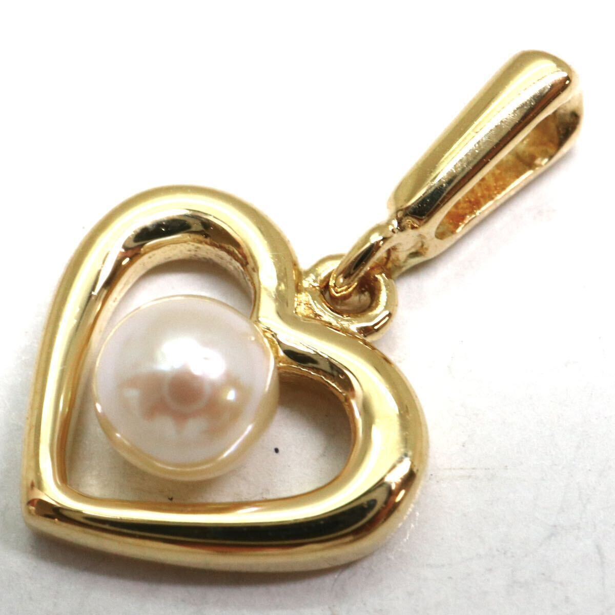 MIKIMOTO(ミキモト)箱付き!!テリ良し!!《K18 アコヤ本真珠ペンダントトップ》M 約0.7g pendant パール pearl jewelry ジュエリー DF6/DI6の画像5