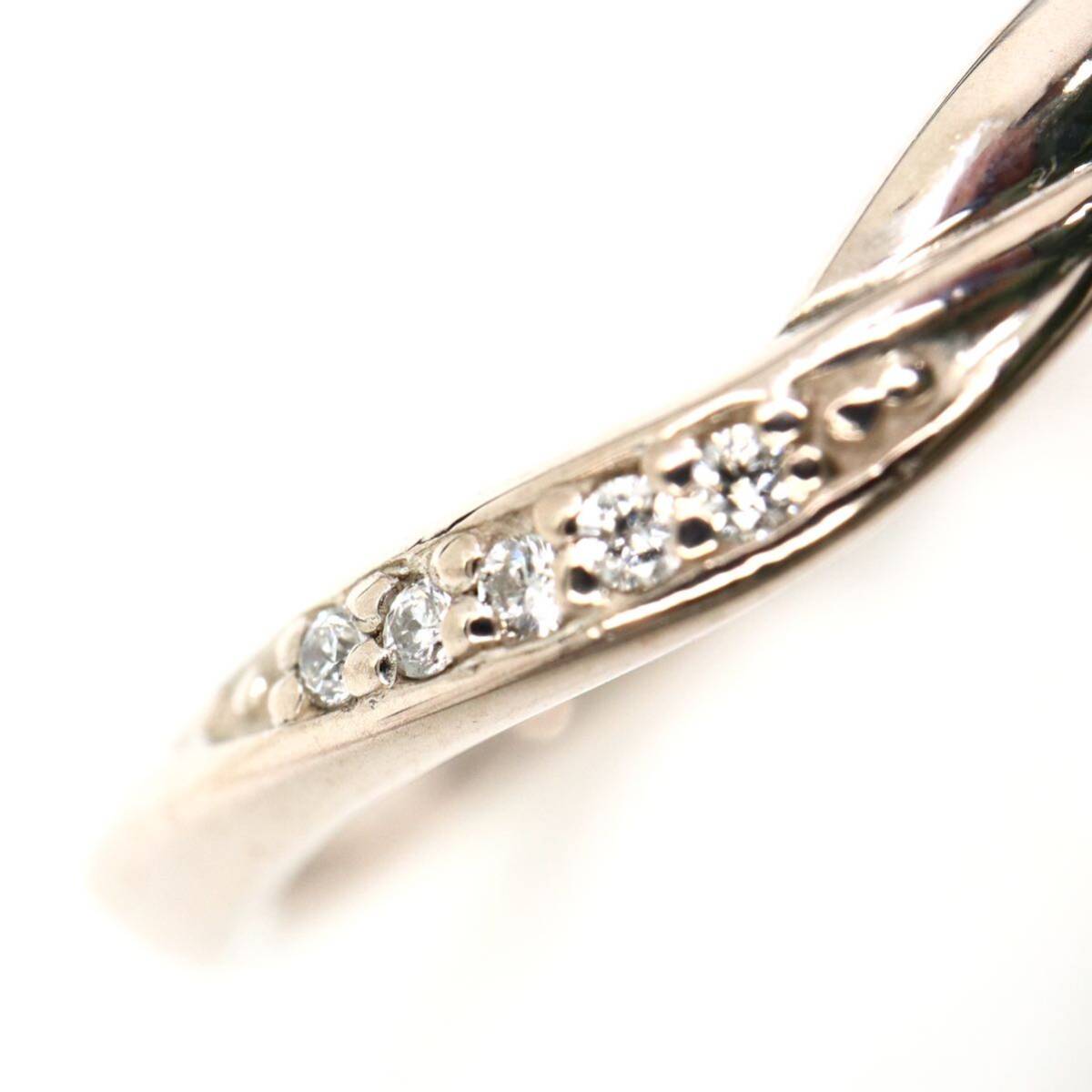 4℃(ヨンドシー)《Pt950 天然ダイヤモンドリング》M 約1.6g 約12号 diamond ring 指輪 jewelry ジュエリー CB9/CG9の画像4