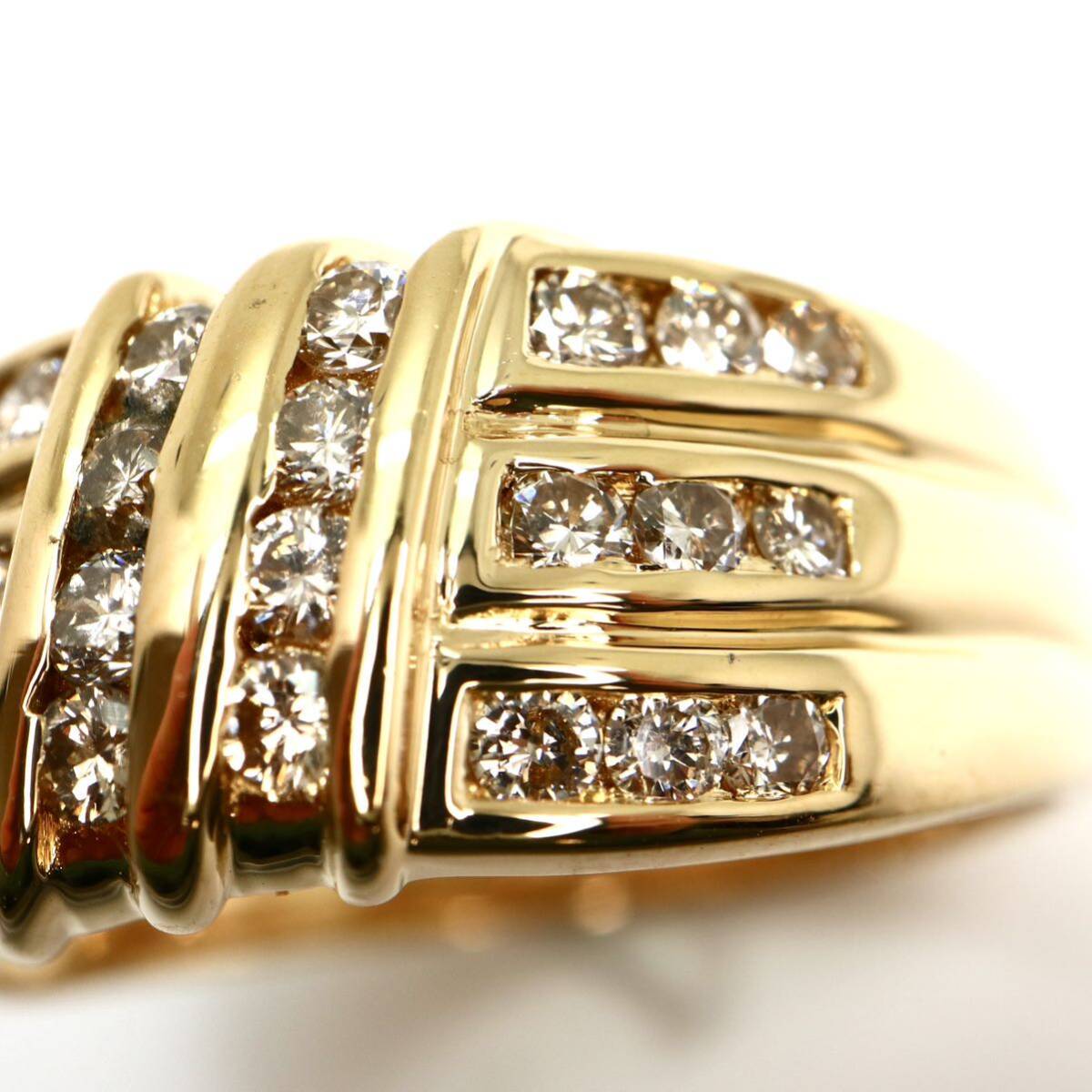 JEWELRY MAKI(ジュエリーマキ)《K18 天然ダイヤモンドリング》M 約6.7g 約18.5号 0.70ct diamond ring 指輪 jewelry EF7/EF7の画像6