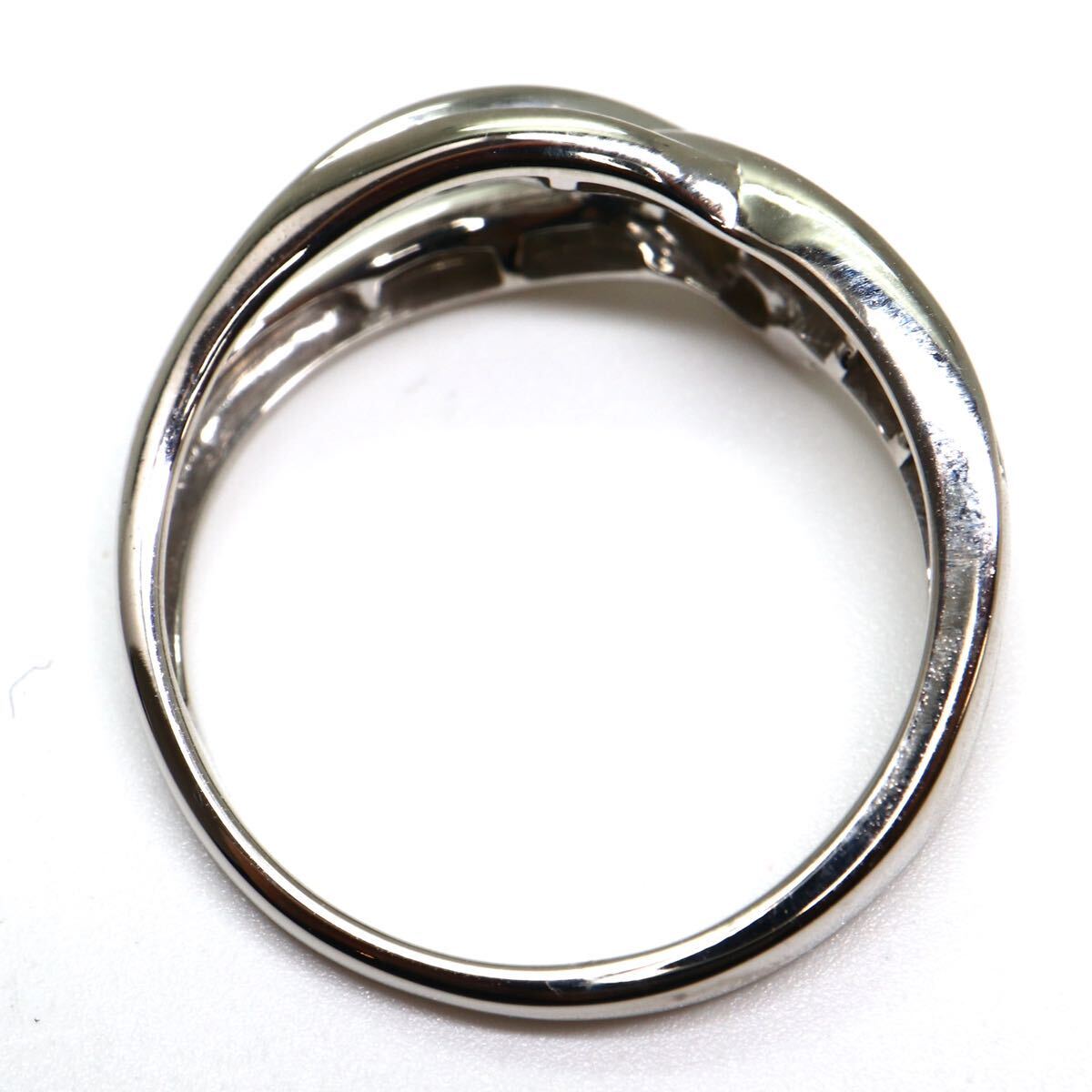 GSTV(ジーエスティーヴィー)《K18 天然ダイヤモンドリング》M 約3.1g 約14.5号 0.30ct diamond ring 指輪 jewelry EC3/EC4.の画像6