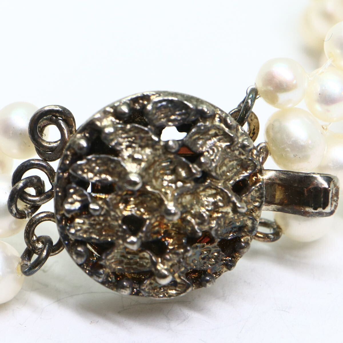 《本真珠ネックレス》M 36.5g 約43cm pearl パール necklace ジュエリー jewelry CE0/DA0_画像5