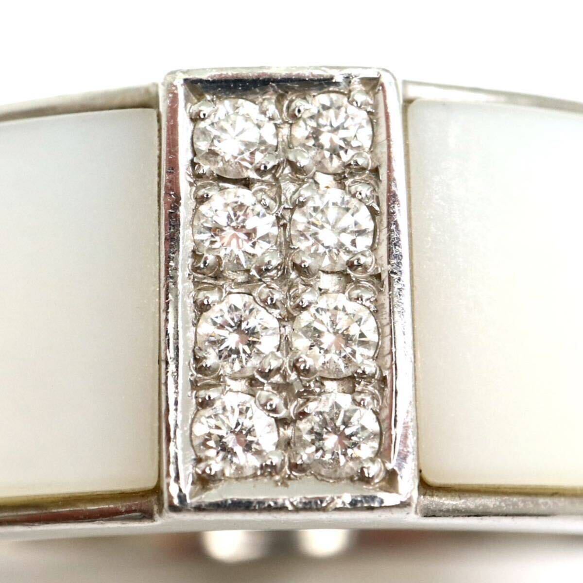 TASAKI(田崎真珠)《Pt900 天然ダイヤモンドリング》M 約13.3g 約15.5号 0.10ct diamond ring ジュエリー jewelry 指輪 EF5/EG0_画像4