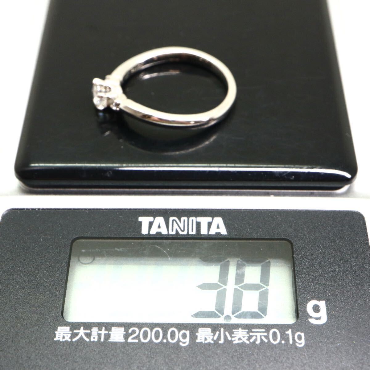 4℃(ヨンドシー)鑑定書付き!!《Pt950 天然ダイヤモンドリング》M 約3.8g 約10号 0.213ct diamond ring ジュエリー jewelry 指輪 ED1/ED7_画像10